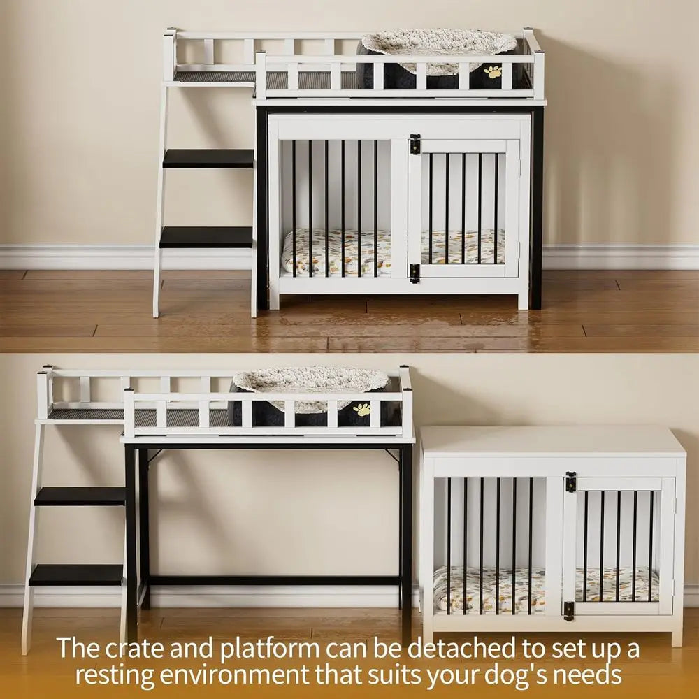 Indoor Pet Bunk Bed Window Perch With Stairs And Storage