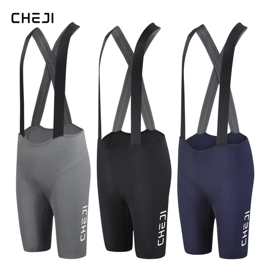 Cheji Men's Cycling Bib Shorts With Breathable Quick Drying Comfort