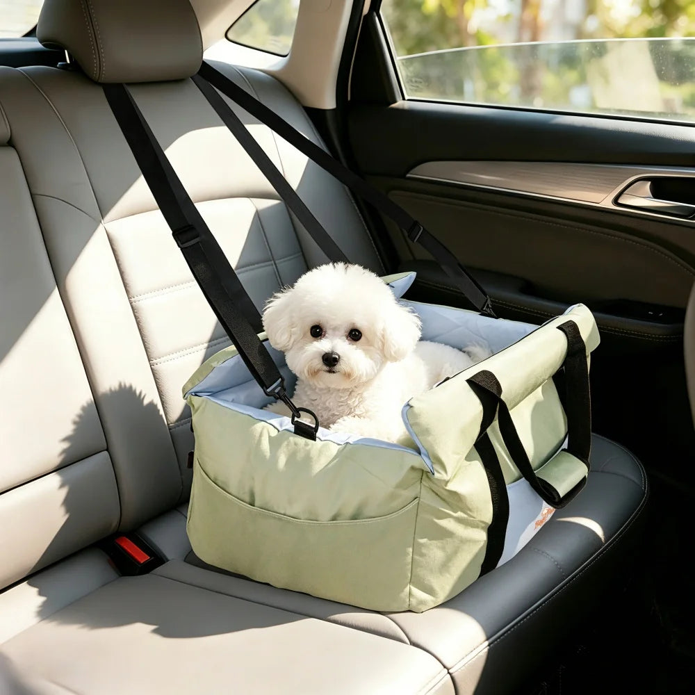 BORWART Portable Dog Car Seat Booster Travel Carrier