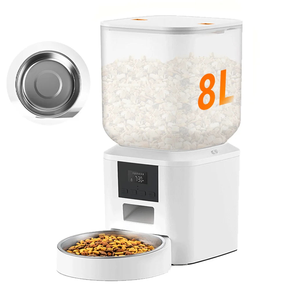 Nityers Automatic Cat Feeder With Voice Recorder And Timed Feeding