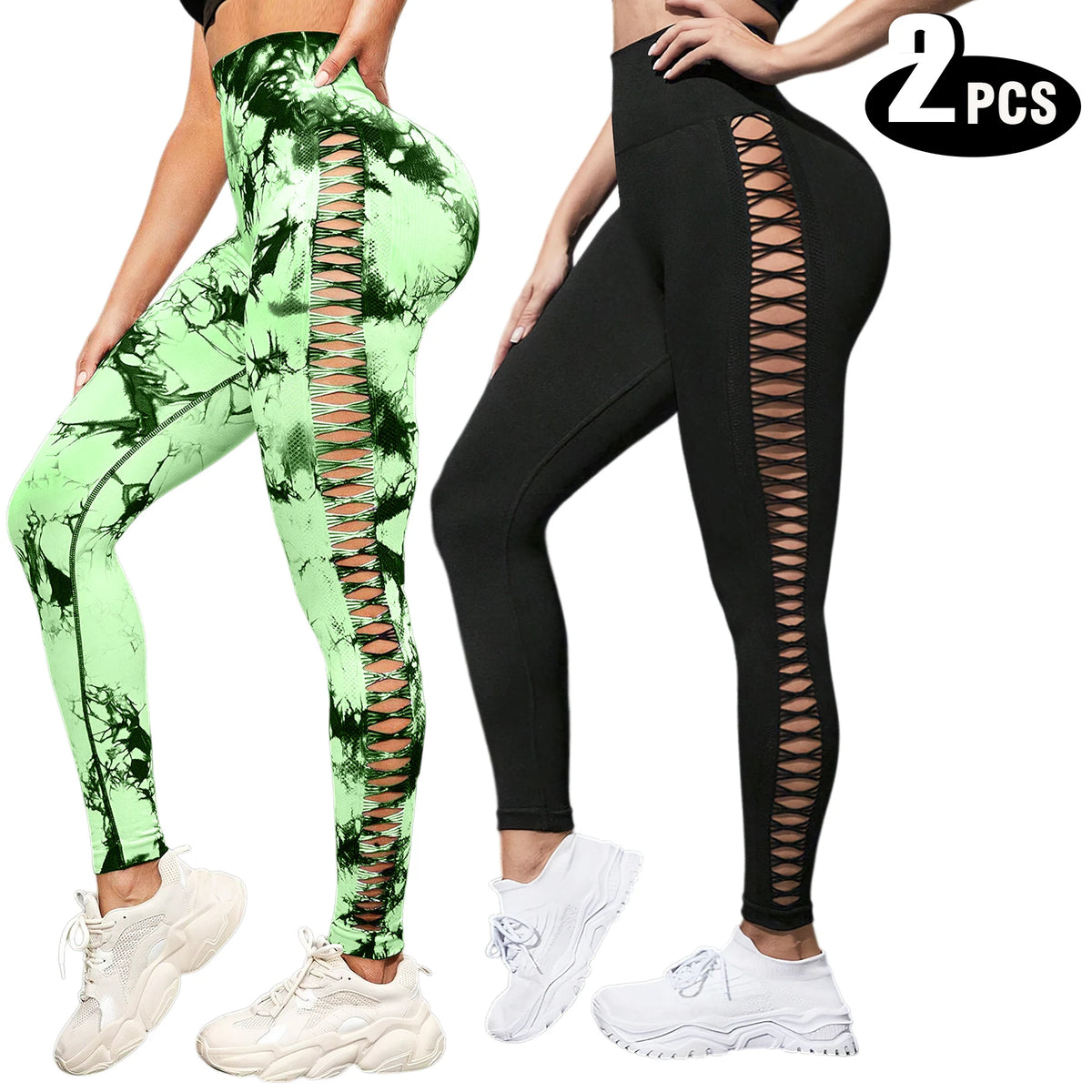 Womens High Waisted Seamless Butt Lifting Yoga Leggings