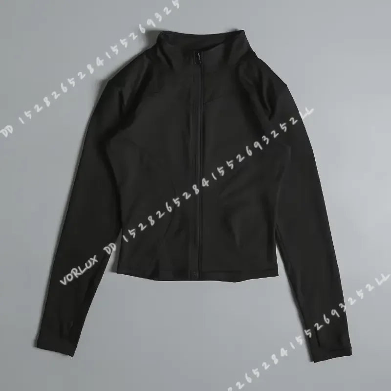 Women's Zip Up Yoga Shirt for Running and Gym Workouts