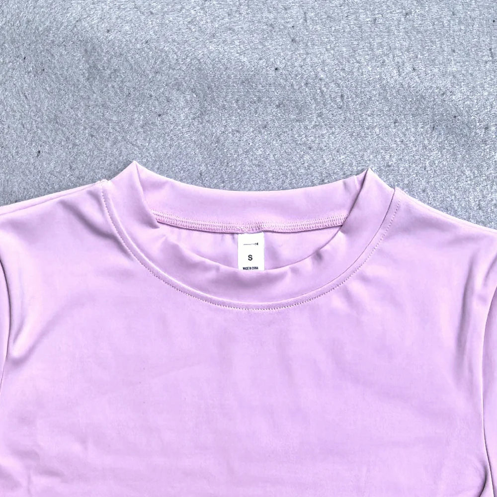 Women's Seamless Short Sleeve Yoga Crop Top for Gym Workouts