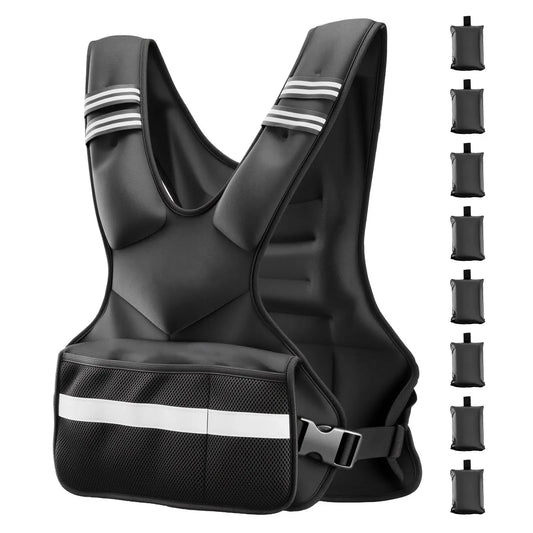 Adjustable Weighted Vest With Removable Packs for Strength Training