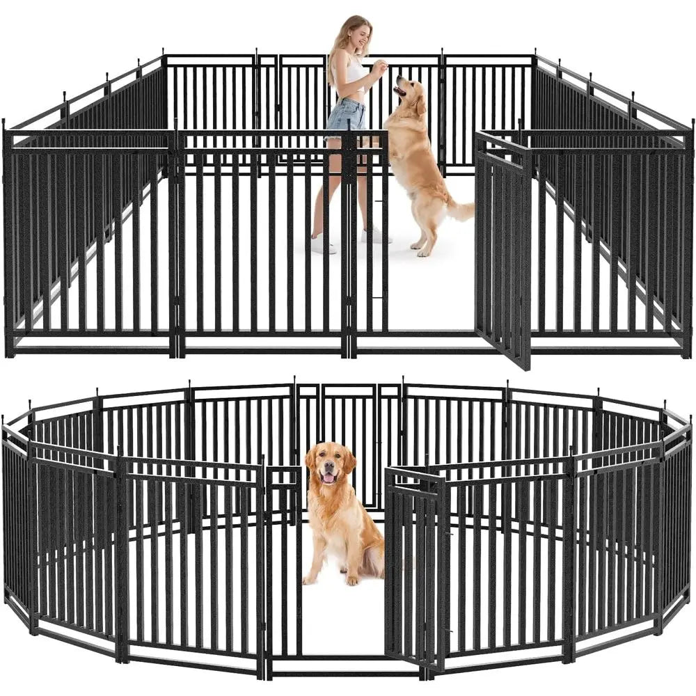 Portable Metal Dog Playpen for Indoor Outdoor and RV Camping