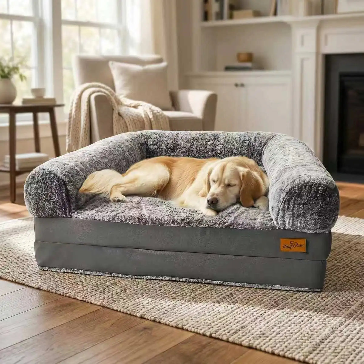 Bingopaw Orthopedic Dog Bed Couch With Washable Removable Cover