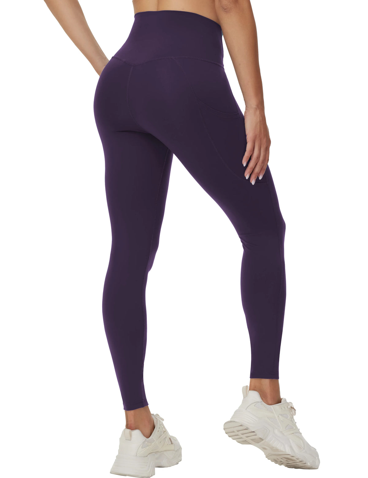 THE GYM PEOPLE Womens Cross Waist Tummy Control Yoga Leggings