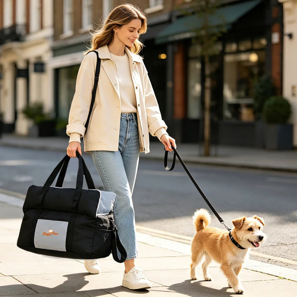 BORWART Portable Dog Car Seat Booster Travel Carrier