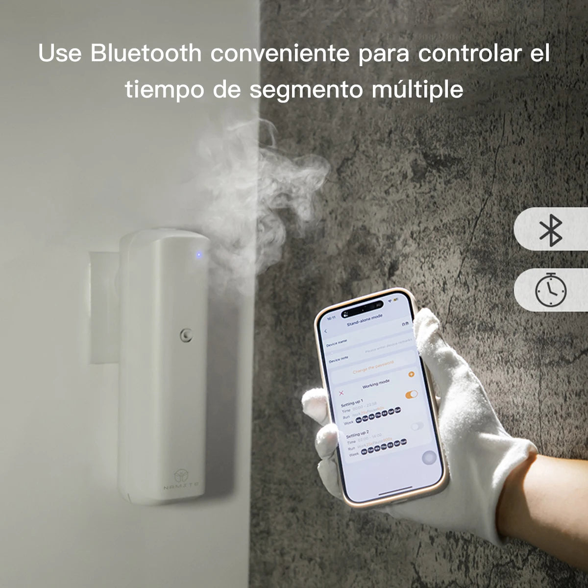 NAMSTE Bluetooth Aromatic Oil Diffuser Socket Style Home Fragrance Device
