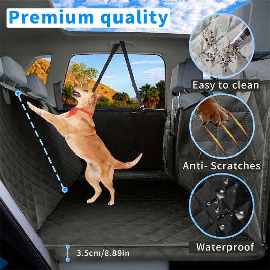 BINGOPAW Waterproof Dog Car Seat Cover With Travel Hammock