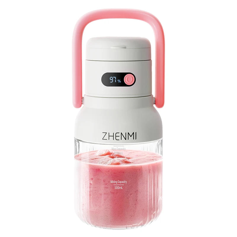 Zhenmi Cordless Blender For Smoothies And Shakes USB Rechargeable