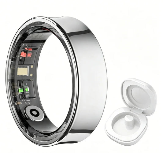 Smart Ring R09 Health Monitor With Activity Tracking Charging Case