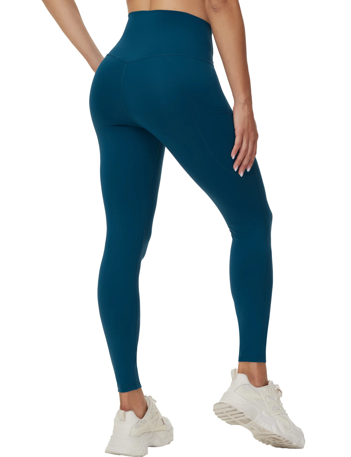 THE GYM PEOPLE Womens Cross Waist Tummy Control Yoga Leggings