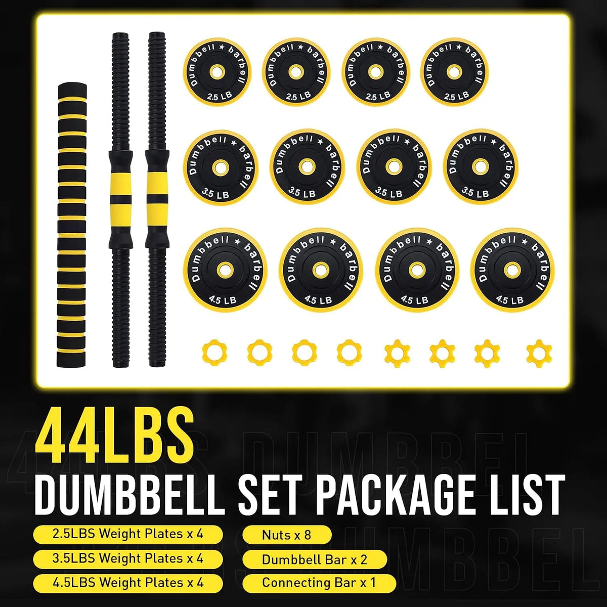 Adjustable Dumbbell Set for Strength Training and Home Gym Workouts