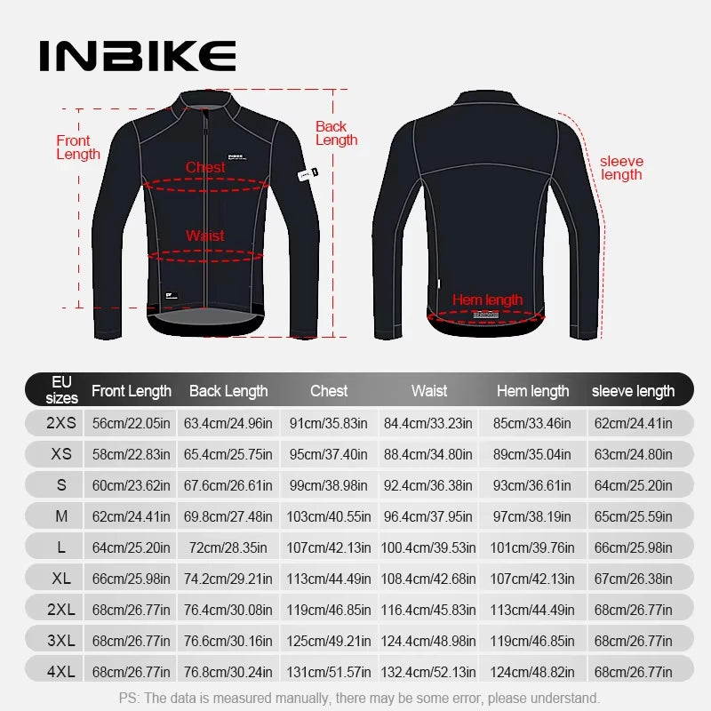 INBIKE Women's Thermal Fleece Cycling Jacket Windproof And Breathable