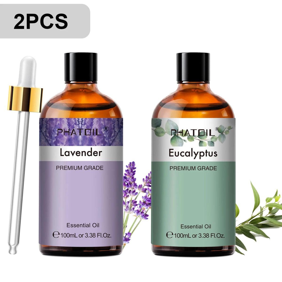 PHATOIL Aromatherapy Essential Oil Set for Diffusers and Soap Making