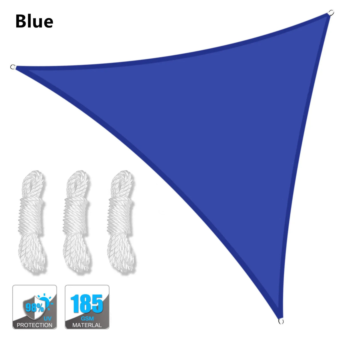 Waterproof Outdoor Triangle Shade Sail Canopy for Patio and Garden