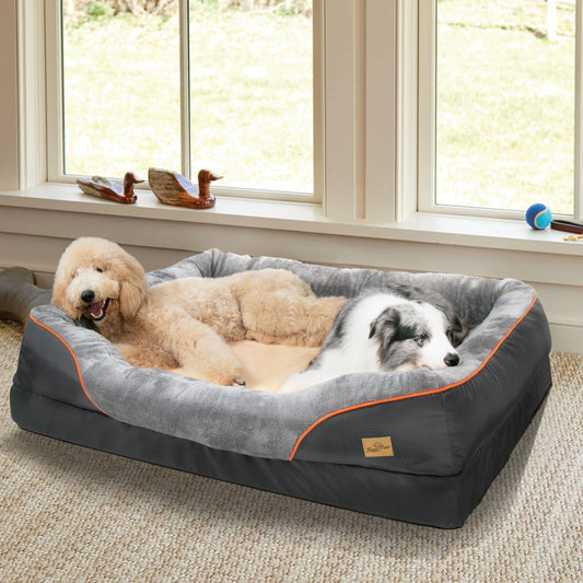 BINGOPAW Comfortable Foam Dog Bed With Removable Washable Cover