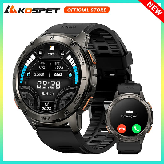 KOSPET Tank T3 AMOLED Smartwatch Bluetooth Calling Fitness Tracking