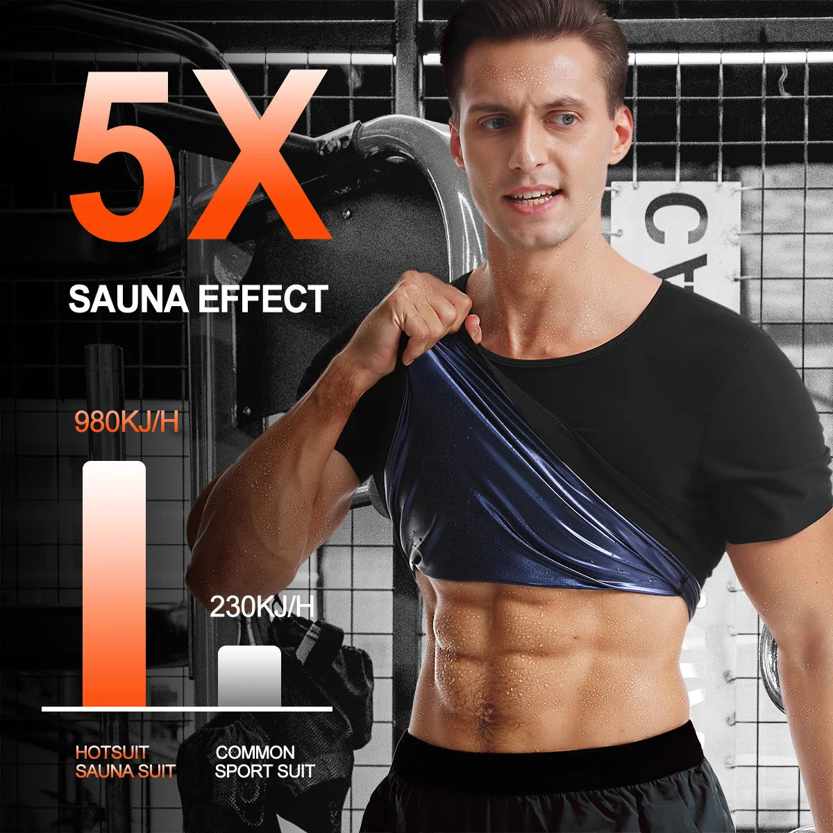 Women's Sauna Suit Compression Shirt For Sweat And Workout Shaping