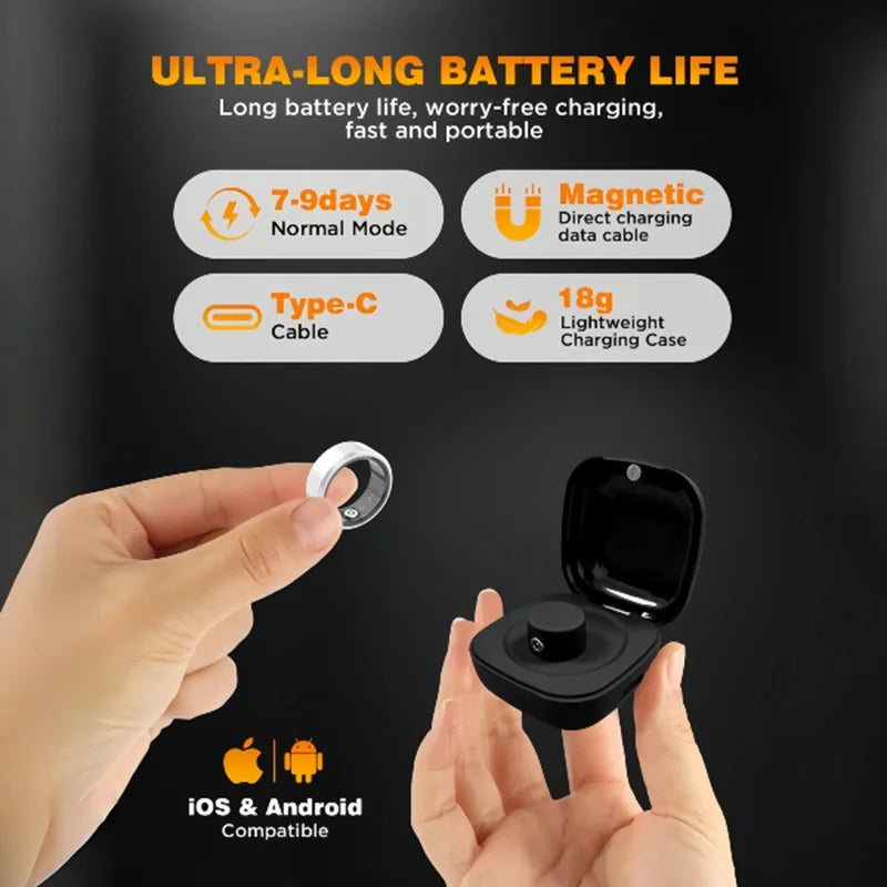 Casatelier Smart Ring With Heart Rate Sleep And SpO2 Tracking