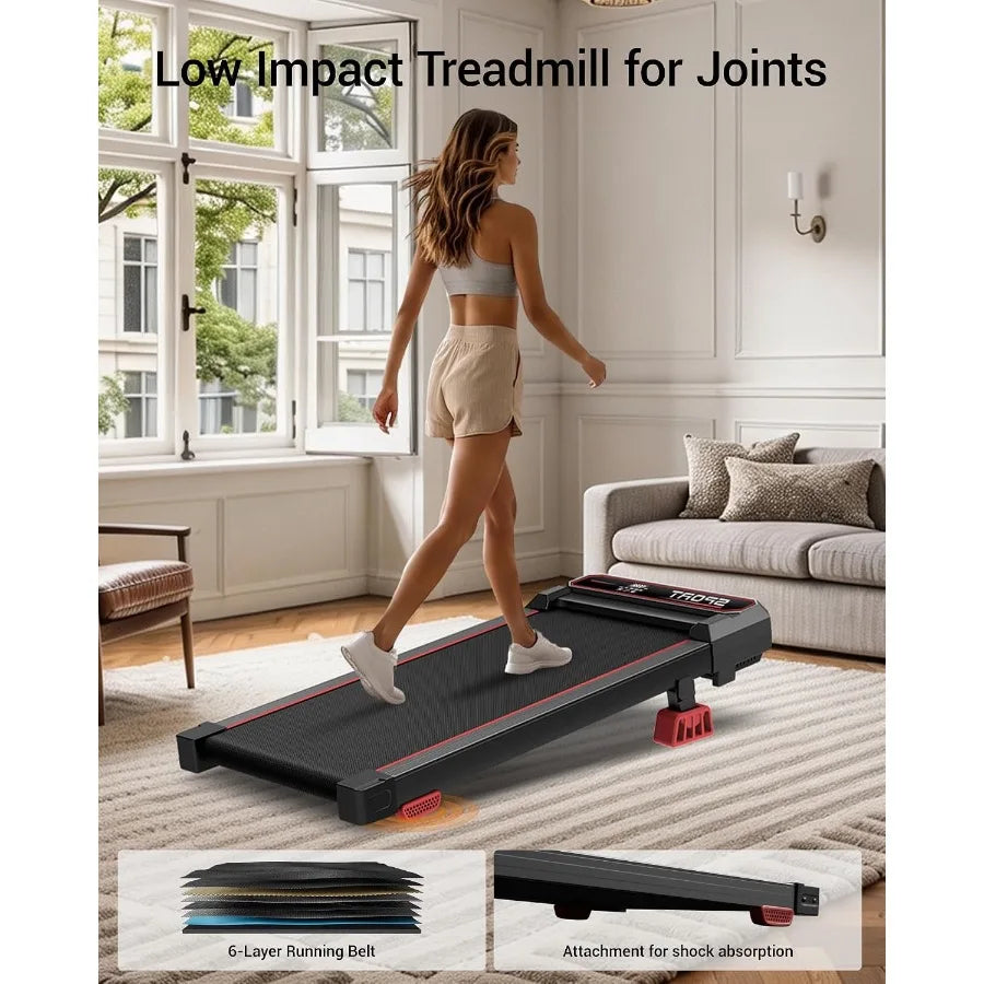 Incline Walking Pad With Vibration Plate For Home Fitness