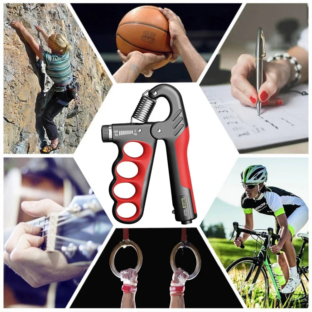 Adjustable Hand Grip Exerciser Fitness Wrist Trainer Strength Booster