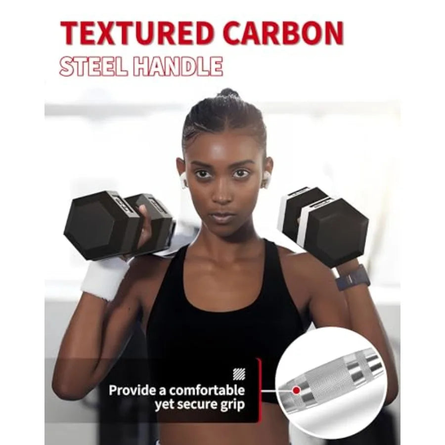 Adjustable Hex Dumbbell Pair for Strength Training and Home Fitness
