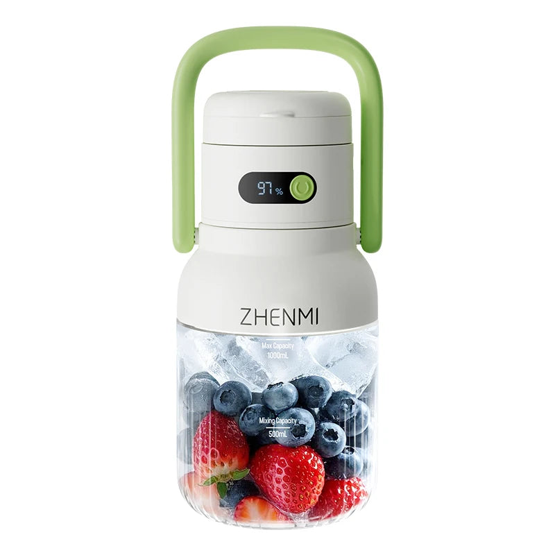 Zhenmi Cordless Blender For Smoothies And Shakes USB Rechargeable
