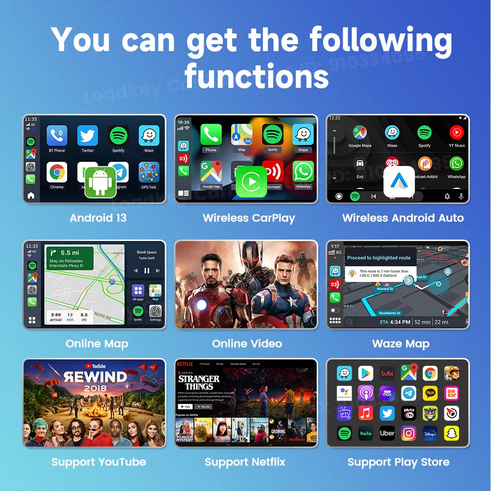 Carlinkit Ai Box Wireless CarPlay Adapter Qualcomm Processor