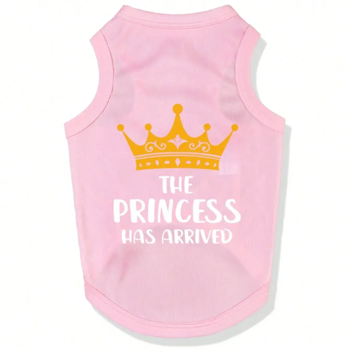 Prince And Princess Pet Vest Set With Crown Slogan Apparel