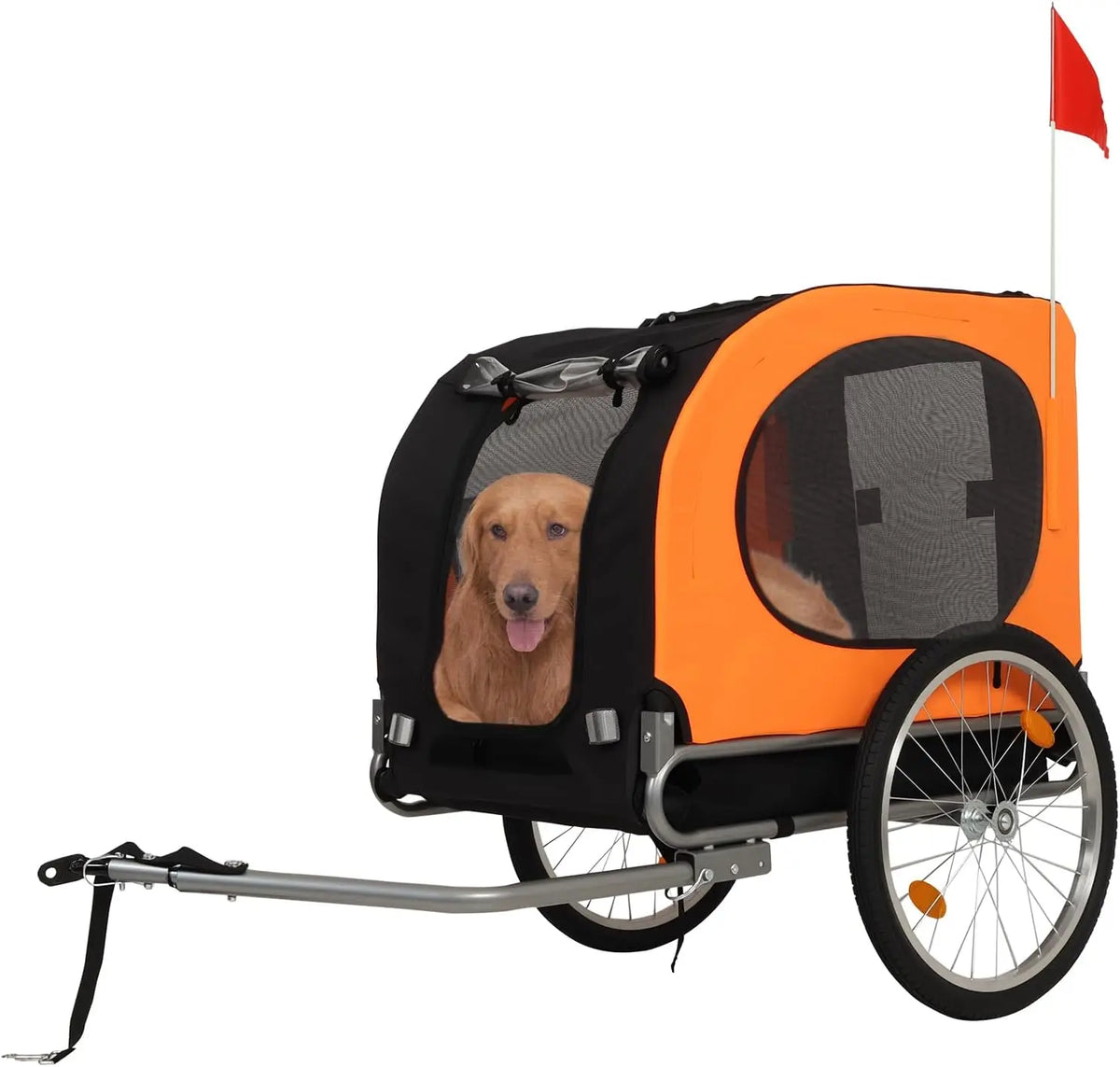 HiMISS Dog Bike Trailer And Jogging Stroller With Ventilated Cabin