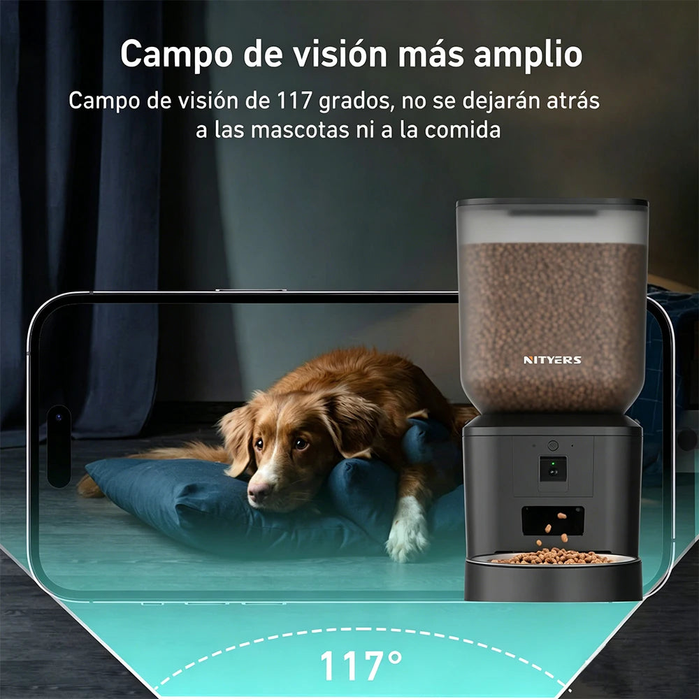 Nityers Smart Cat Feeder With 1080p Camera And Night Vision