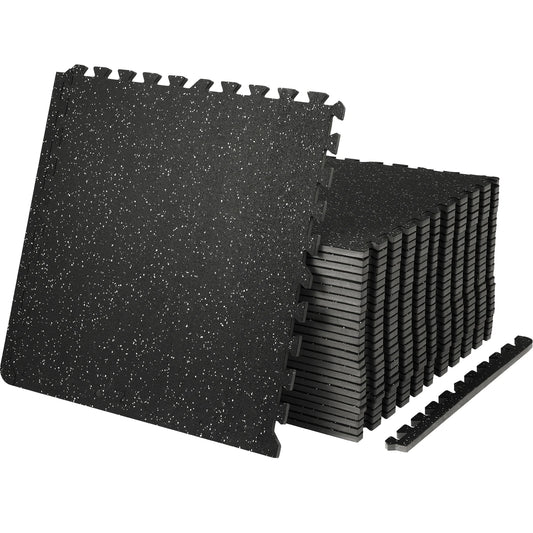 SucceBuy Interlocking Gym Floor Mats For Home Workout And Fitness Training