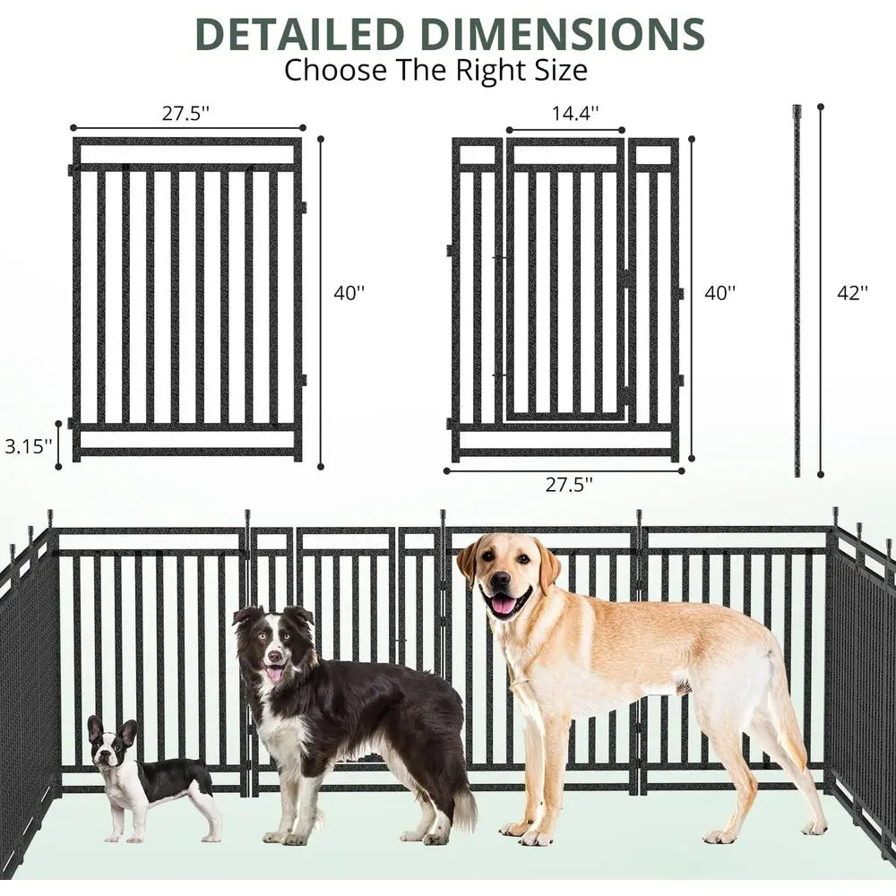 Portable Metal Dog Playpen for Indoor Outdoor and RV Camping