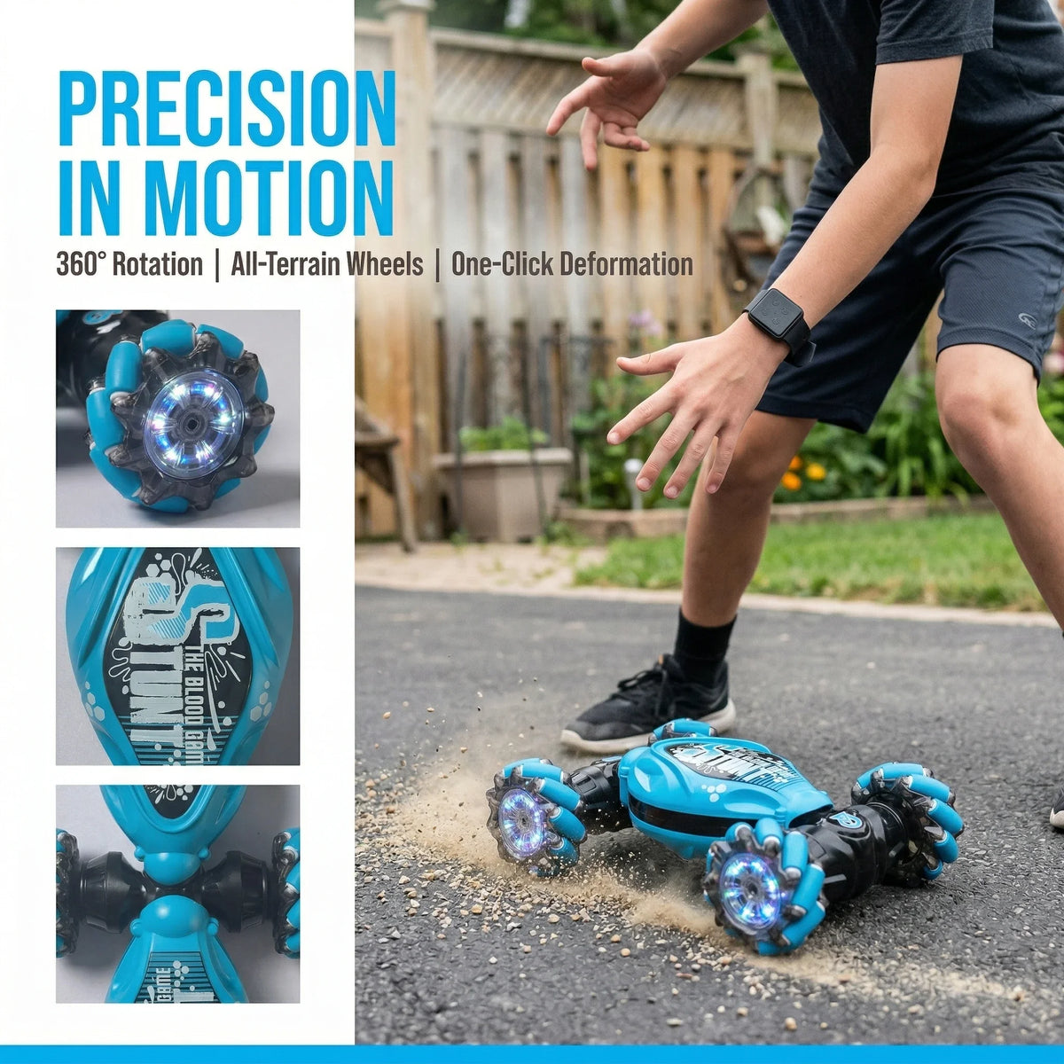 JJRC Gesture Sensing Deformable 4WD Stunt Remote Control Car