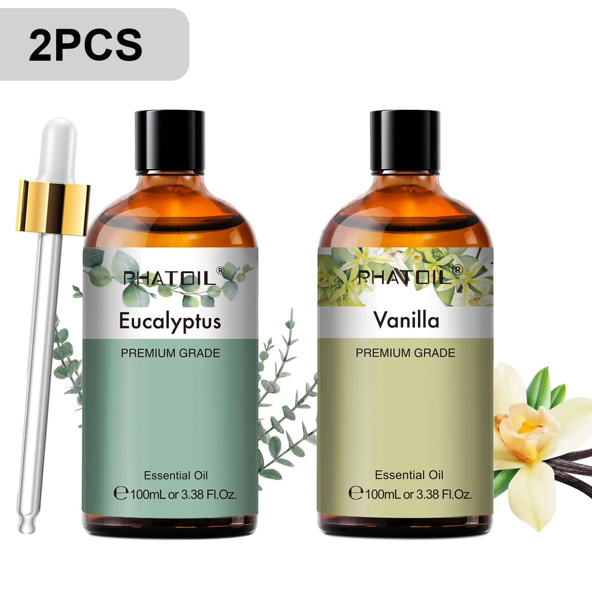 PHATOIL Aromatherapy Essential Oil Set for Diffusers and Soap Making