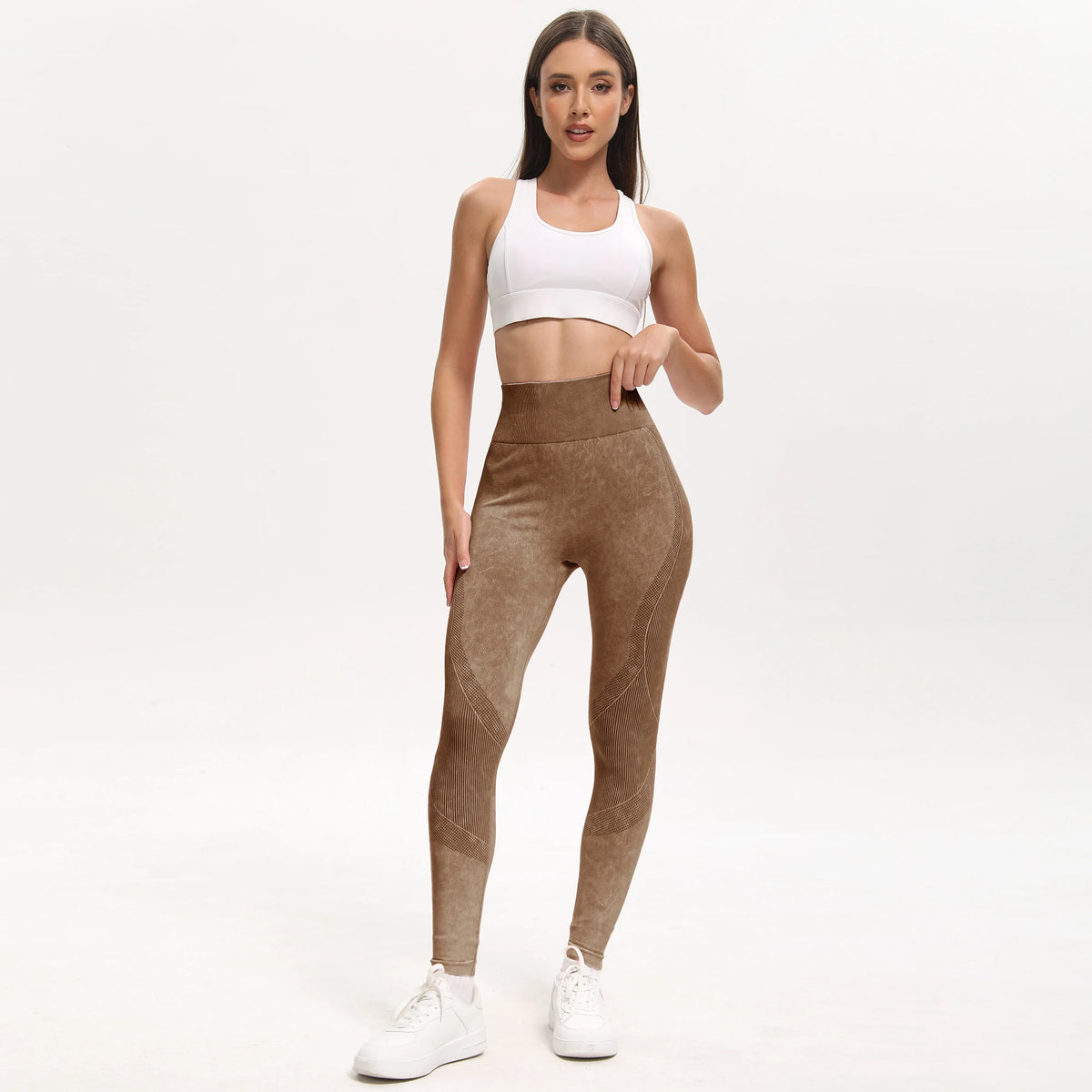 Womens High Waisted Seamless Butt Lifting Yoga Leggings