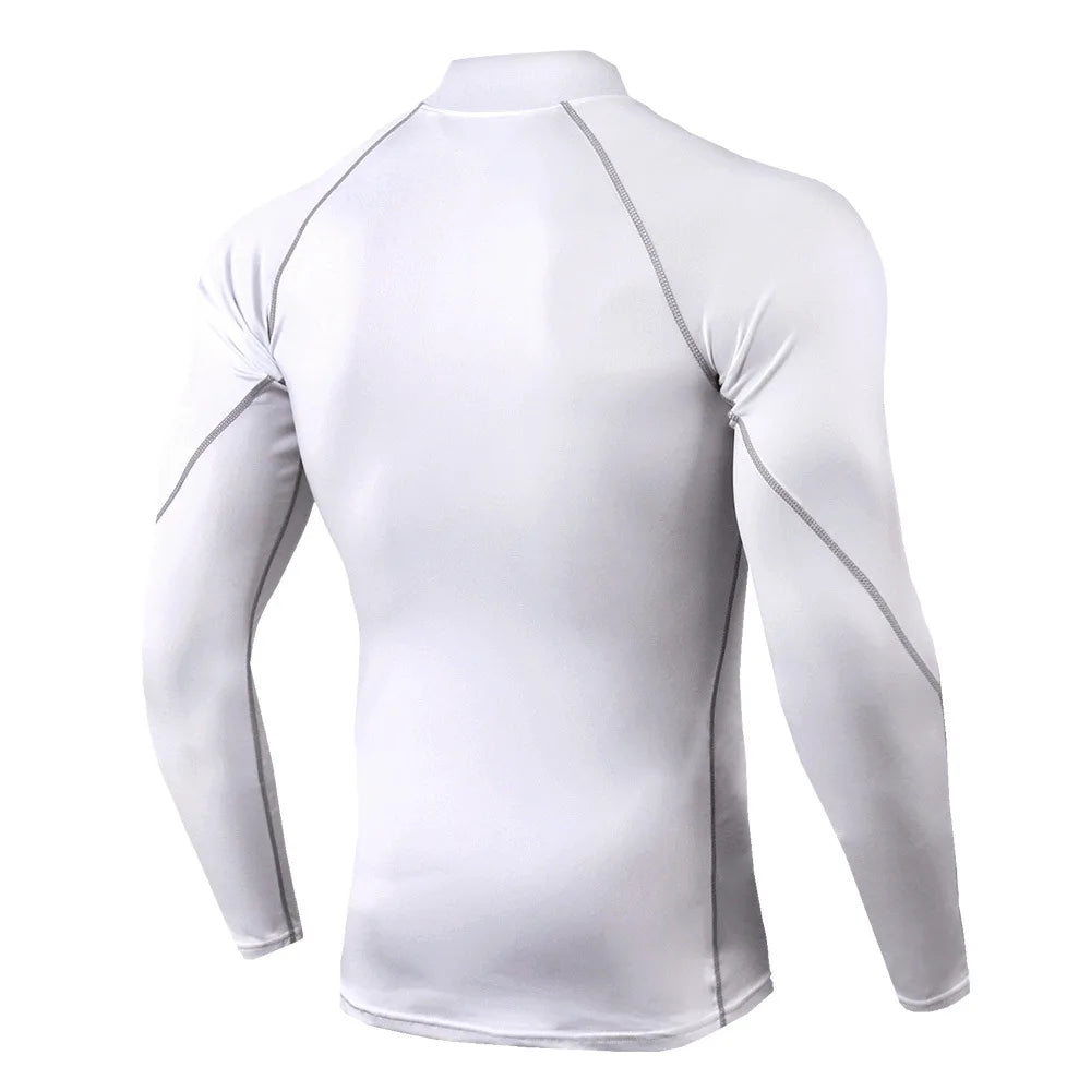 Mens Quick Dry Compression Athletic Shirt for Running and Gym
