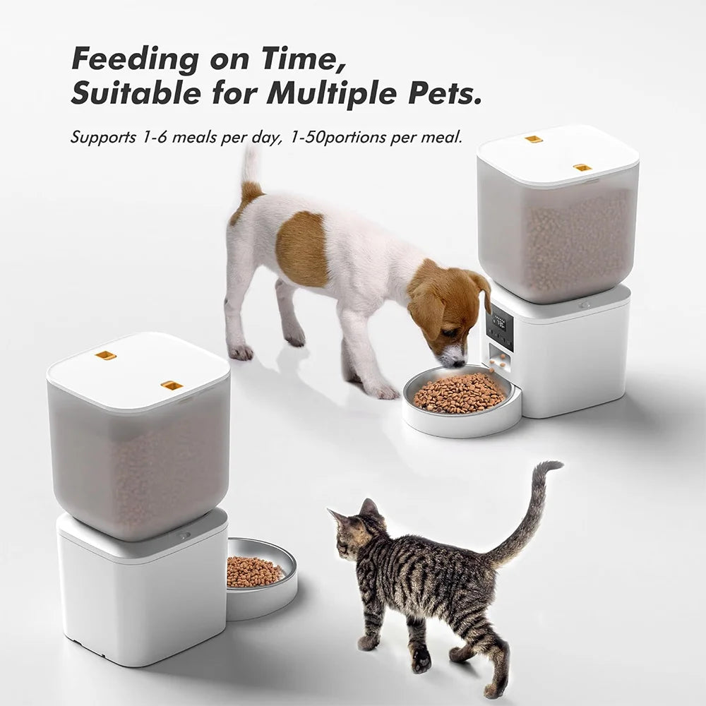 Nityers Automatic Cat Feeder With Voice Recorder And Timed Feeding