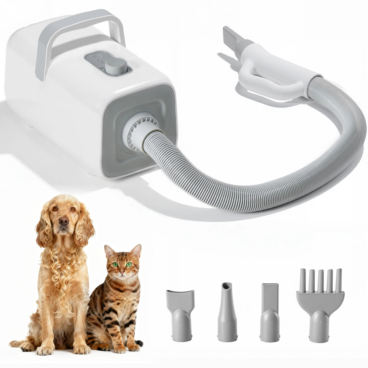 JHK Pet Grooming Vacuum Kit With Adjustable Temperature Blow Dryer