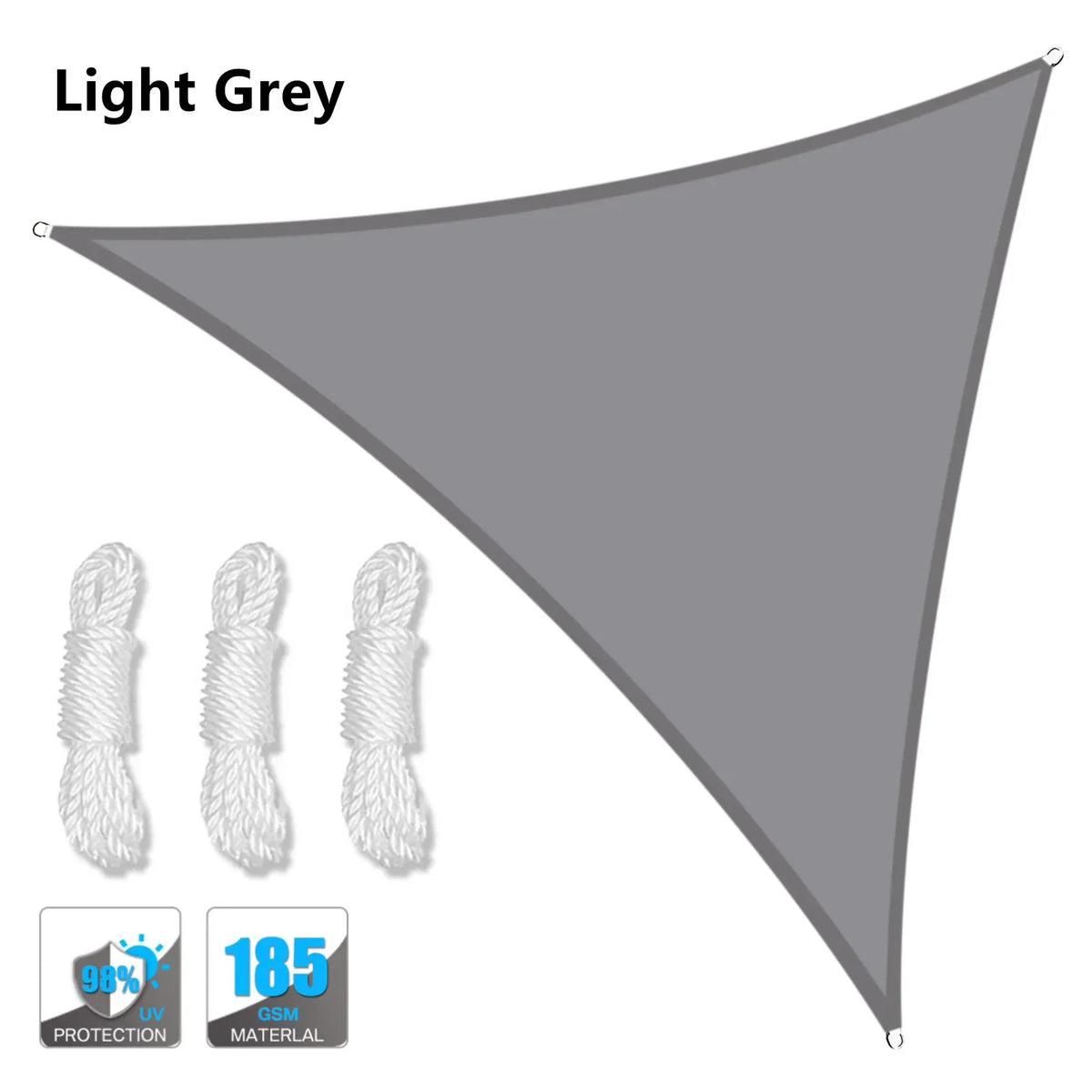 Waterproof Outdoor Triangle Shade Sail Canopy for Patio and Garden