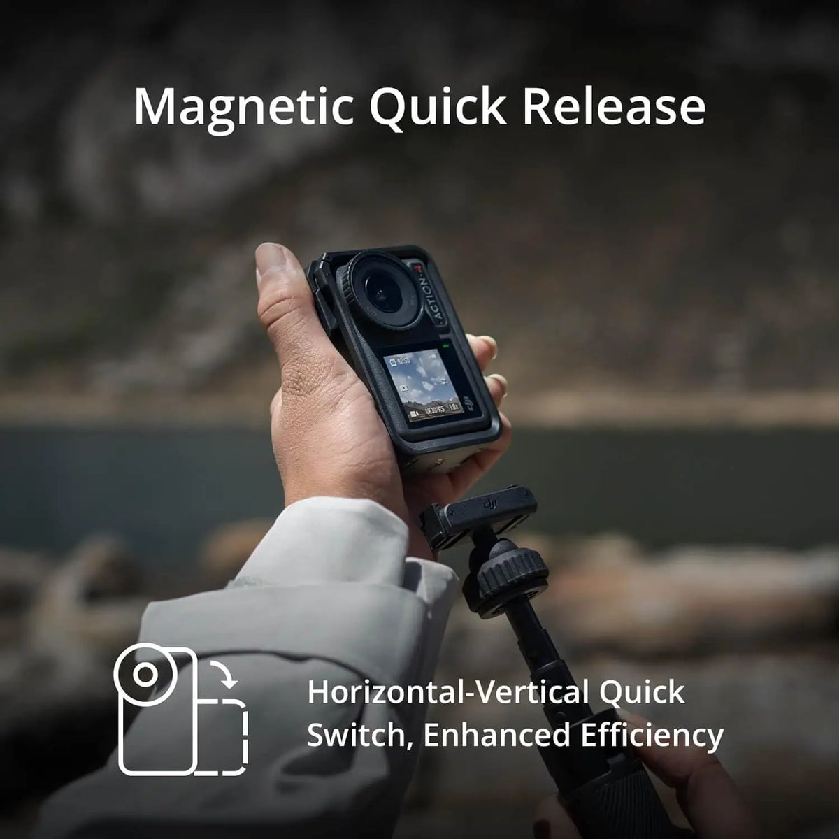 DJI Osmo Action 4 Waterproof 4K Low Light Vlogging Camera