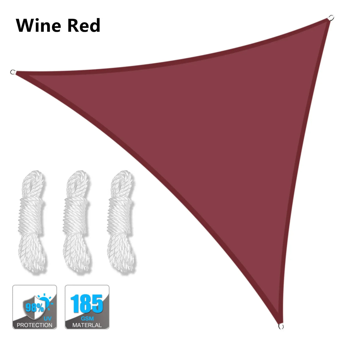 Waterproof Outdoor Triangle Shade Sail Canopy for Patio and Garden