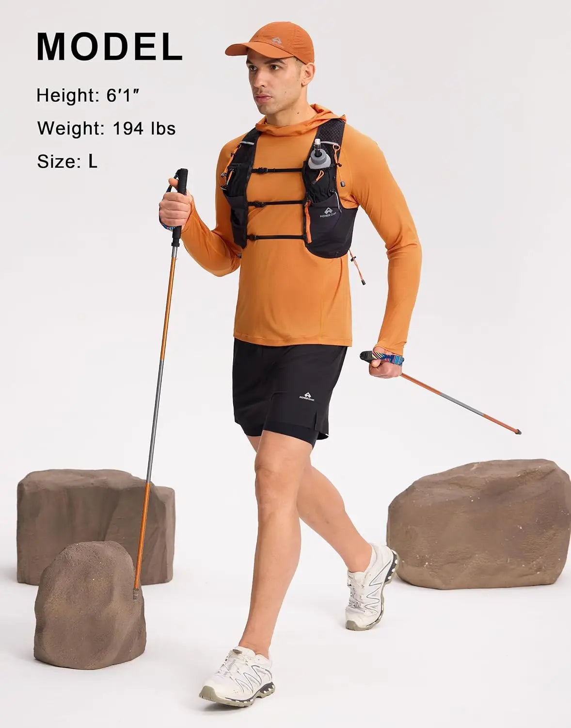 Pioneer Camp Lightweight Sun Protection Hoodie Quick Dry Hiking Shirt