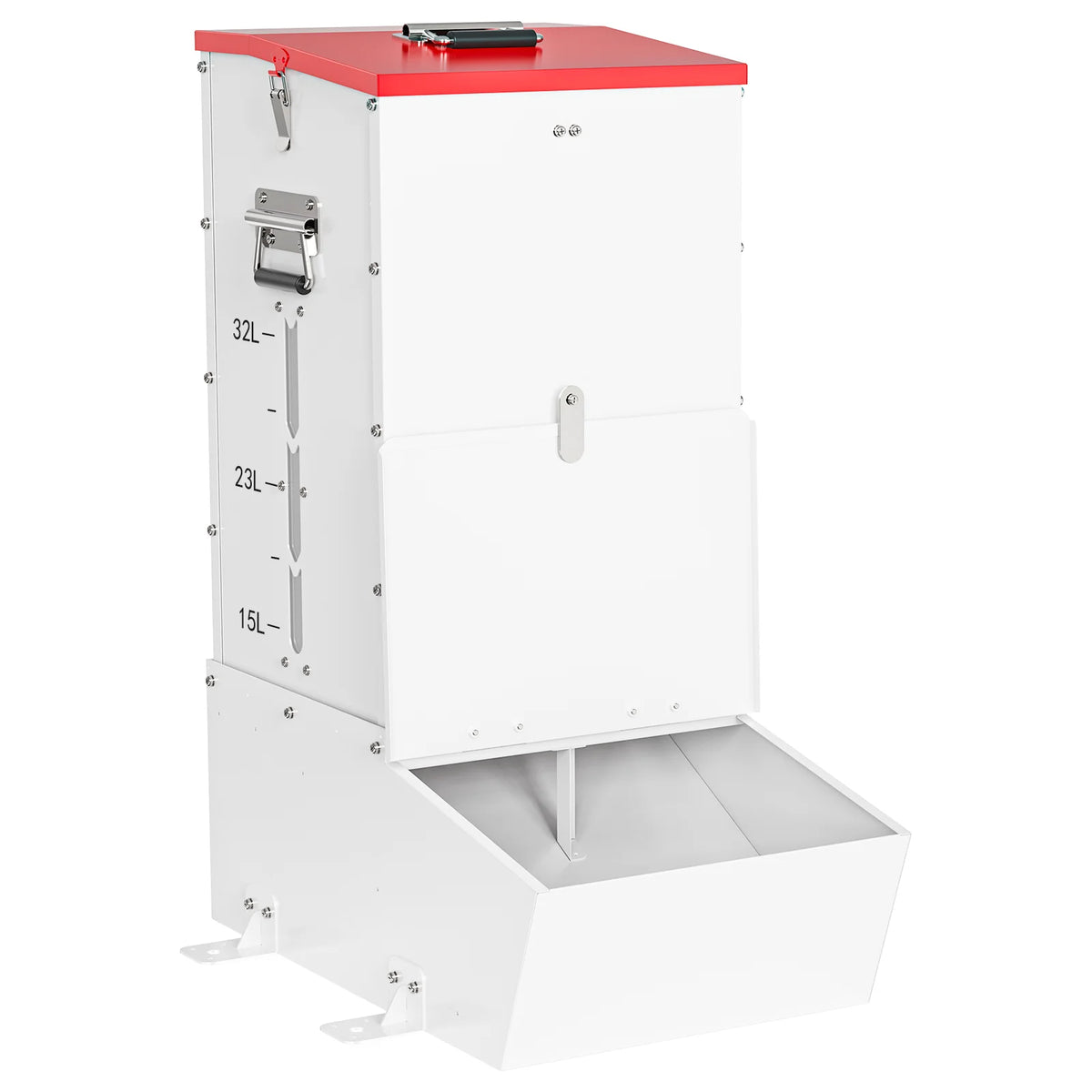Lockable Automatic Metal Gravity Feeder for Dogs and Farm Animals