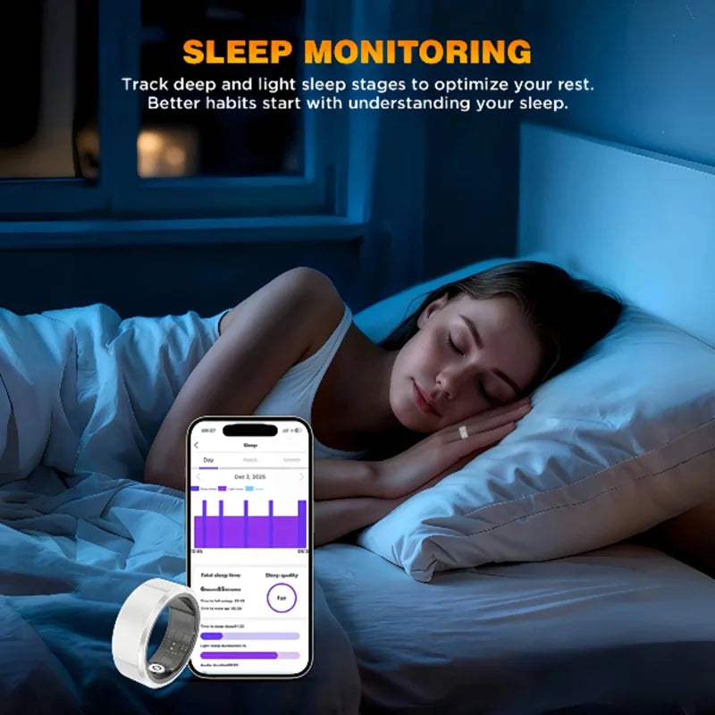 Casatelier Smart Ring With Heart Rate Sleep And SpO2 Tracking