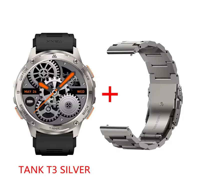 KOSPET Tank T3 AMOLED Smartwatch Bluetooth Calling Fitness Tracking