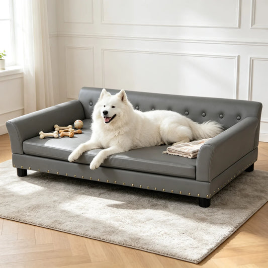 BINGOPAW Elevated Dog Sofa Bed With Removable Cushion