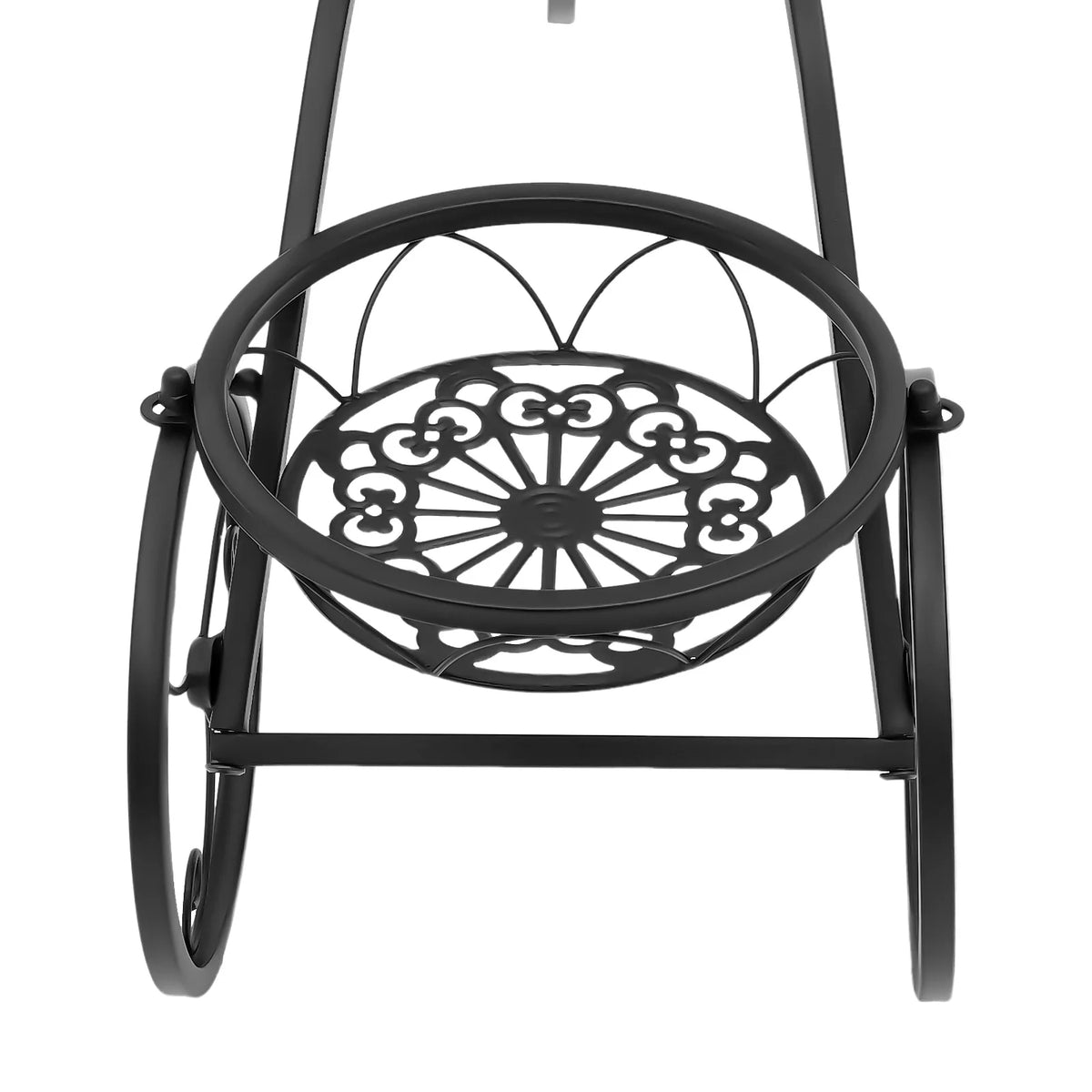 Tricycle Three Tier Iron Plant Stand For Home And Garden Decor